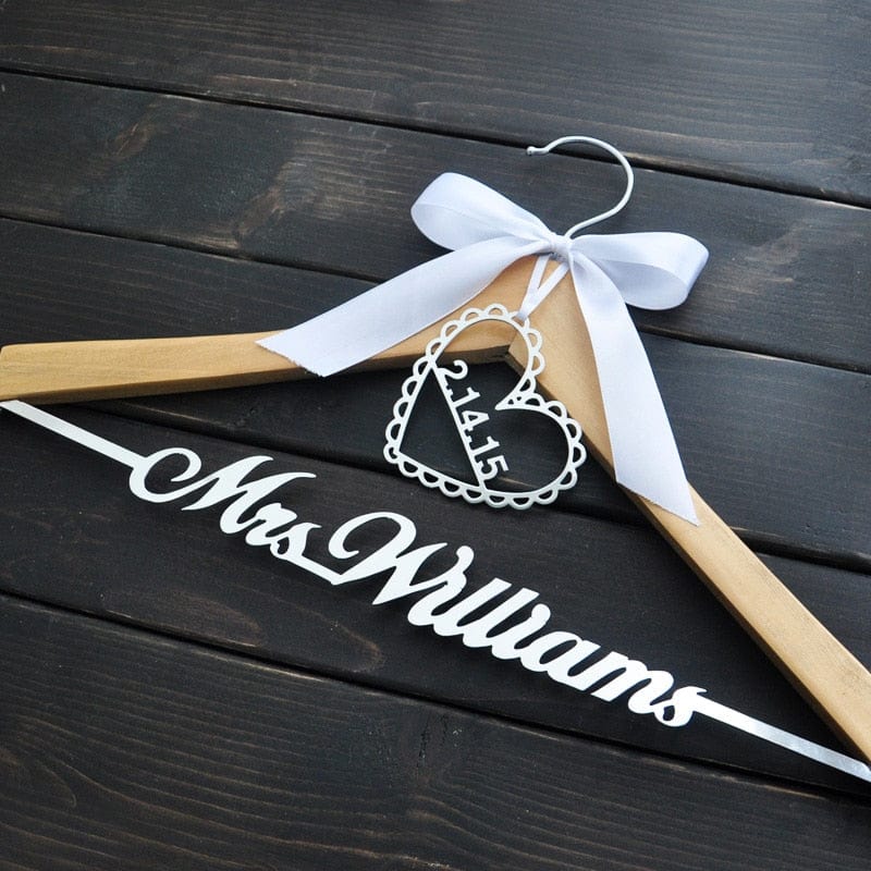 Fun & Personalized Wedding Dress Hangers and Bridesmaid Dress Hangers