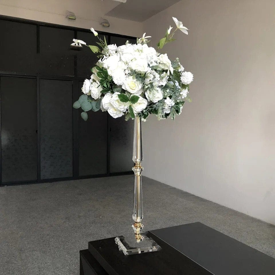 Eiffel Tower Vase Wedding Glass Centerpiece Height Banquet Slim Decoration  Flower Vase