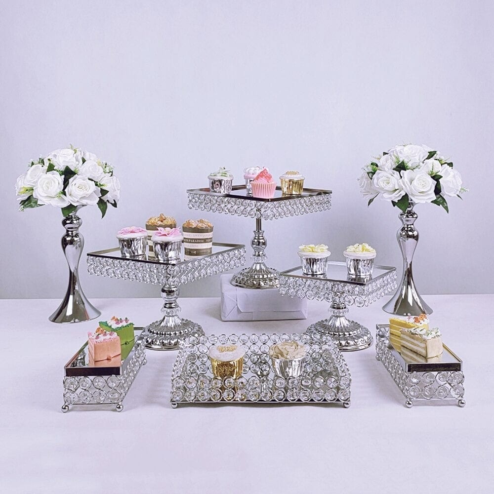 Flower Enamel Print Masala, Roti Box & Cake stand Set
