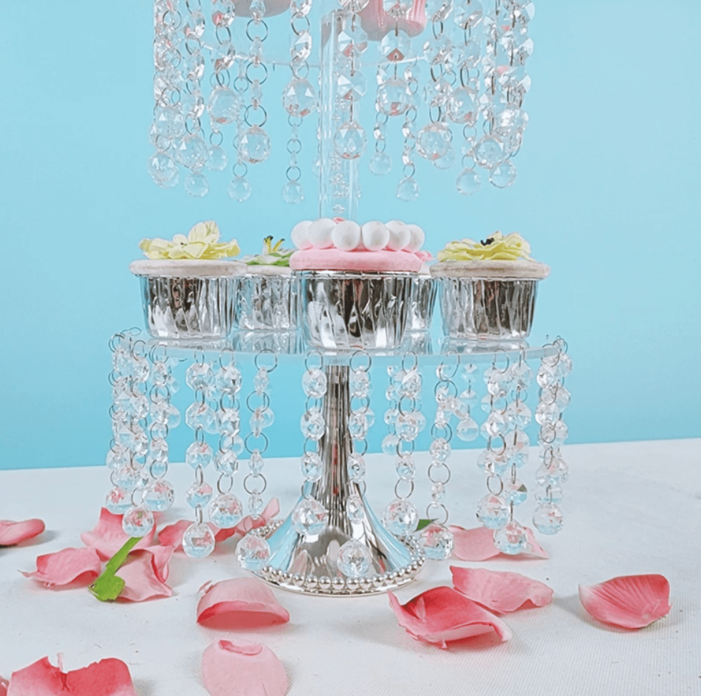 Silver Crystal Cake Stand (11 1/2 inch) - ELEMENT