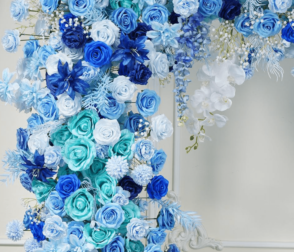 Baby breath blue Wedding Backdrop flowers – WeddingStory Shop