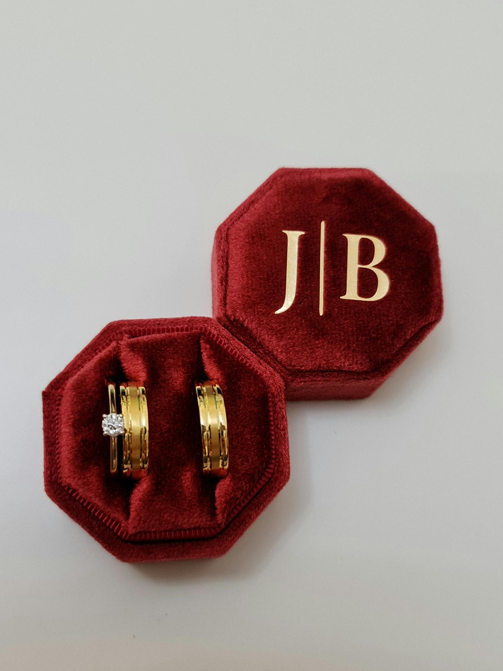 Personalized Velvet offers ring box Wedding ring box Velvet ring box Named ring box Corduroy ring box Custom ring box Wedding Anniversary Gift